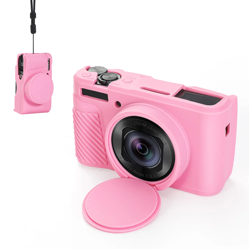 Lightweight Silicone Cover for Canon PowerShot SX740HS/SX730HS with Slim Design and Lens Protection for Secure Camera Handling