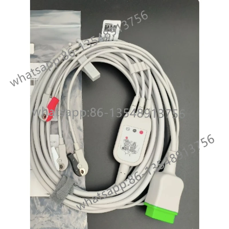 

Оригинальный монитор ЭКГ, встроенный кабель ЭКГ, американский стандарт, трехпроводной зажим, тип для взрослых 5831398, пятно