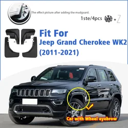 Mudguard For Jeep Grand Cherokee WK2 2011-2021 Front Rear Mudflaps Mudguards Car Accessories Auto Styline Splash Guard Fender
