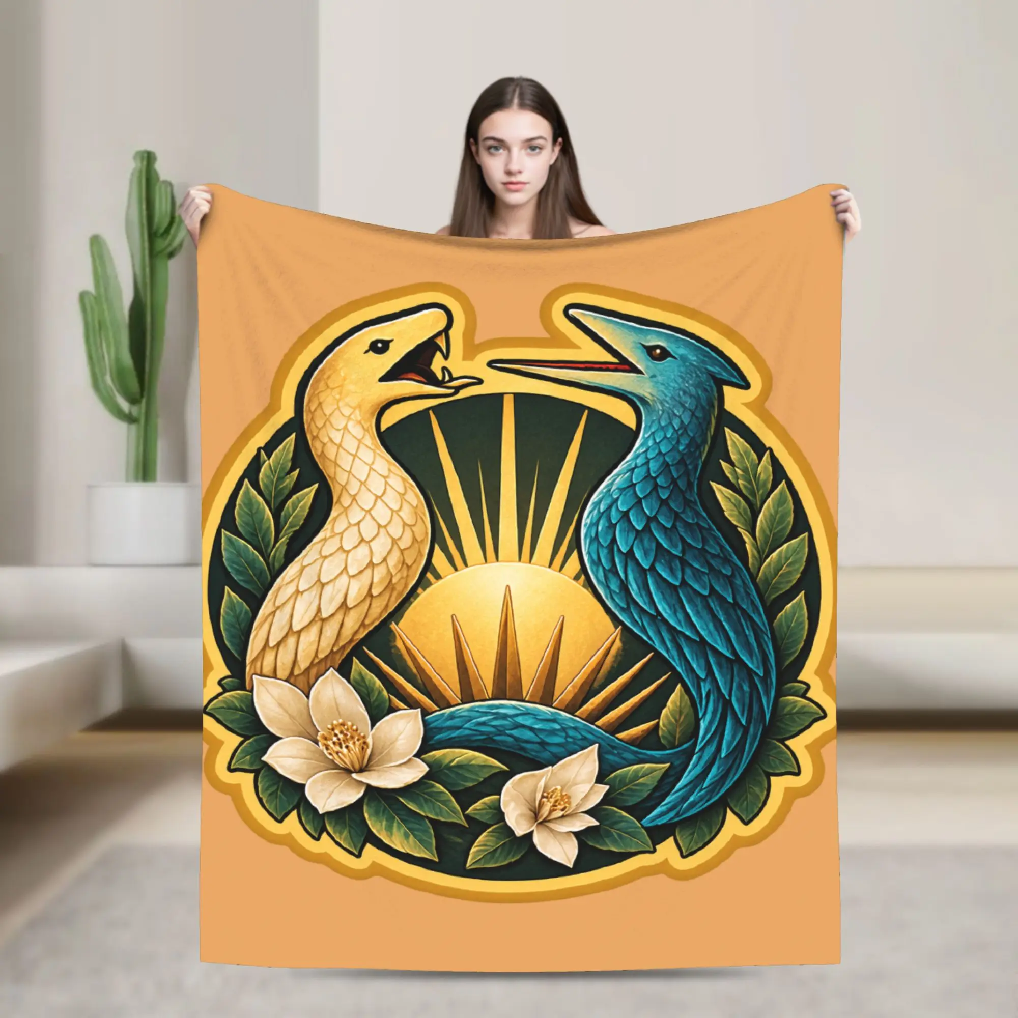 Sunrise on the Reaping Game Soft Blanket  Girls Boys Plush Throw Blanket Comfortable Outdoor Flannel Bedspread Sofa Bed Cover