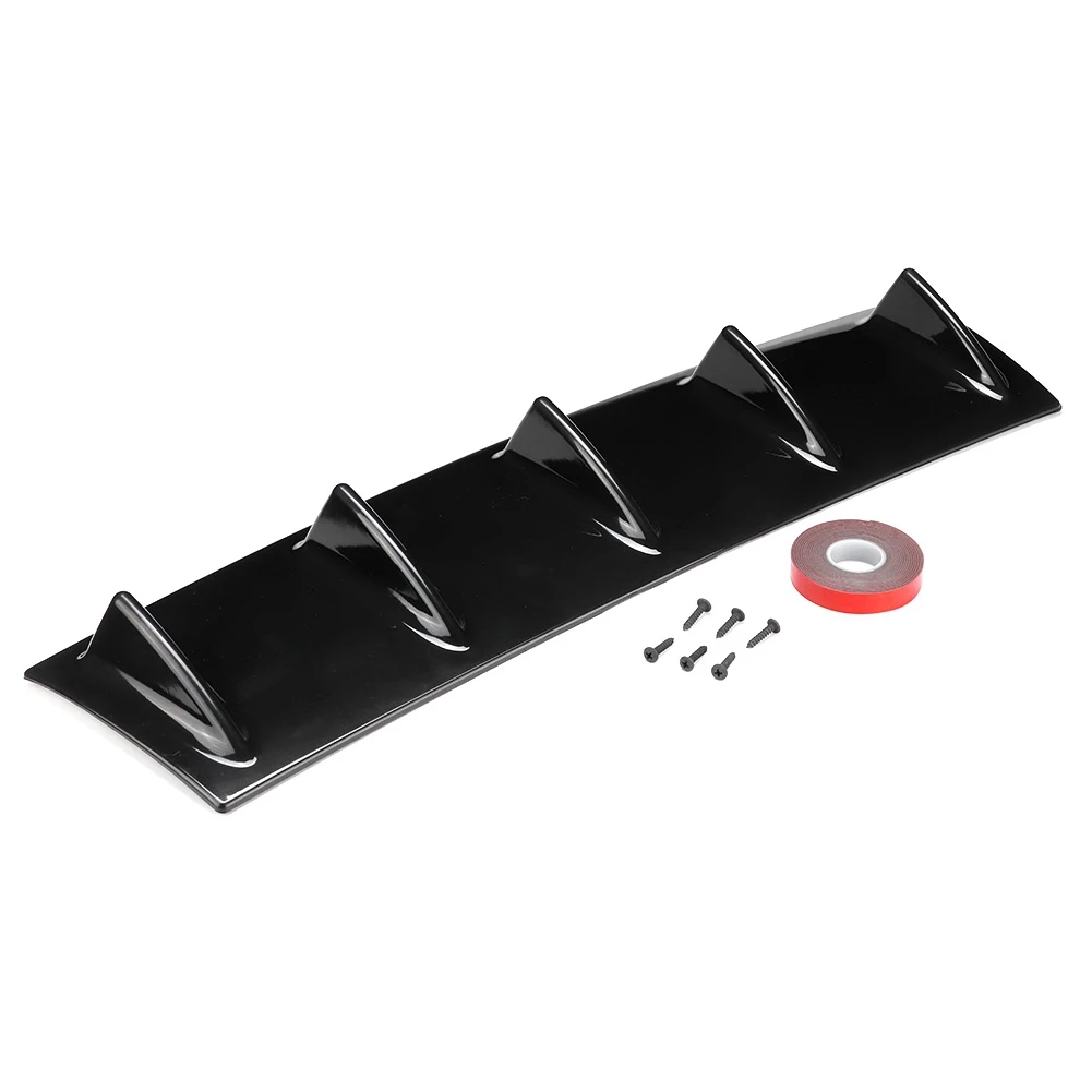Bumper Diffuser Auto Splitter Lip Diffuser Achterspoiler Achterbumper Spoiler Fin Deflector Lip Diffuser 5 Tanden