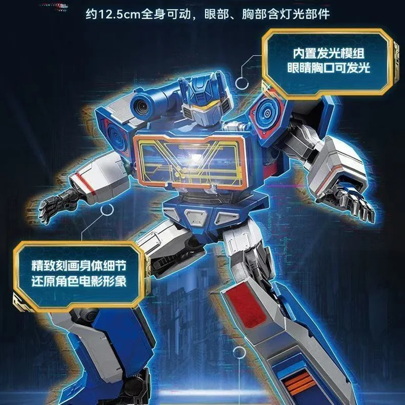 BLOKEES Classe Classica Transformers LED Building Blocks Soundwave Shockwave Ironhide Action Robot Modello Assemblato Giocattoli Regali per Bambini
