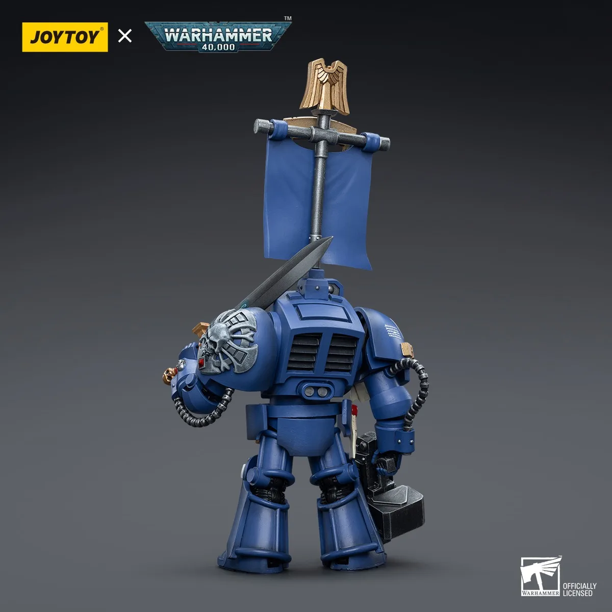 JOYTOY Warhammer 40K 1/18 Action Figure Ultramarines Terminators Sergeant Bellan Model Toy Boy Gifts 3.75inch