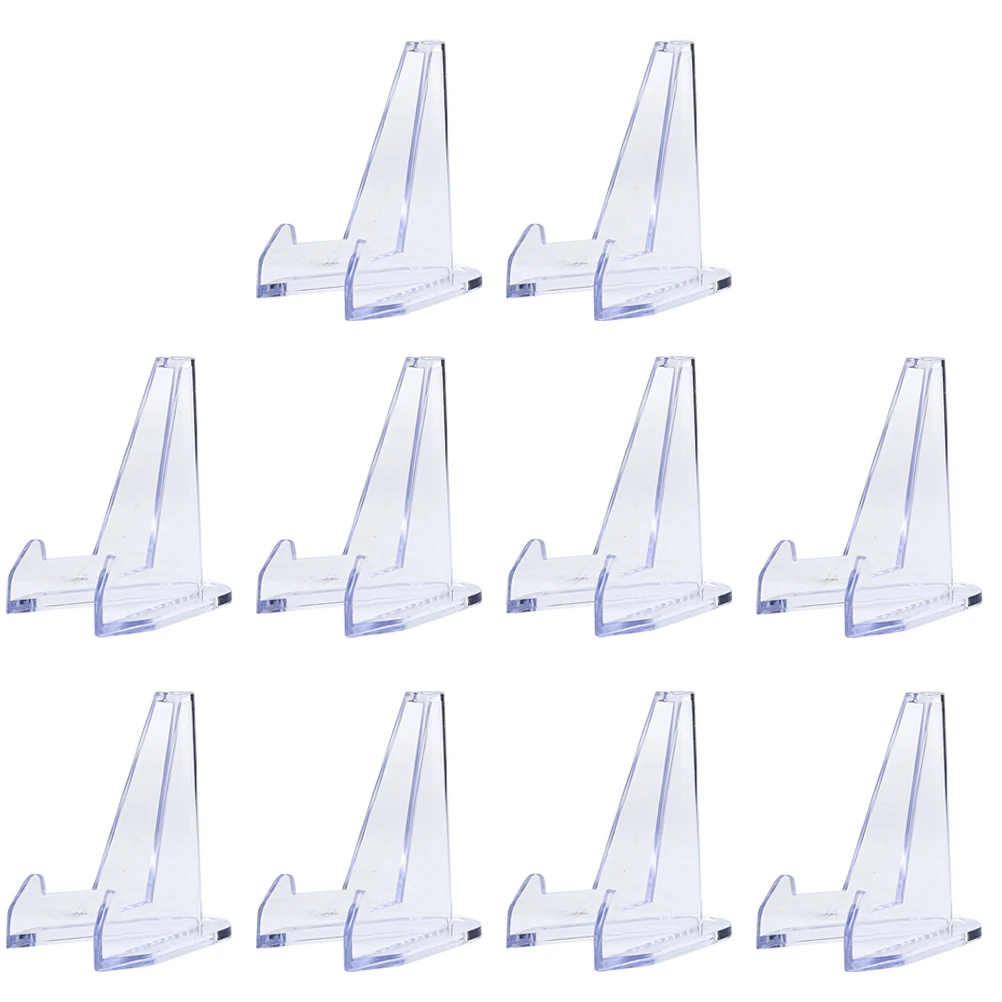 

10 Pcs Photo Display Stand Bracket Retail Card Holder Table Mobile Tabletop Acrylic Multi-functional Picture Holders