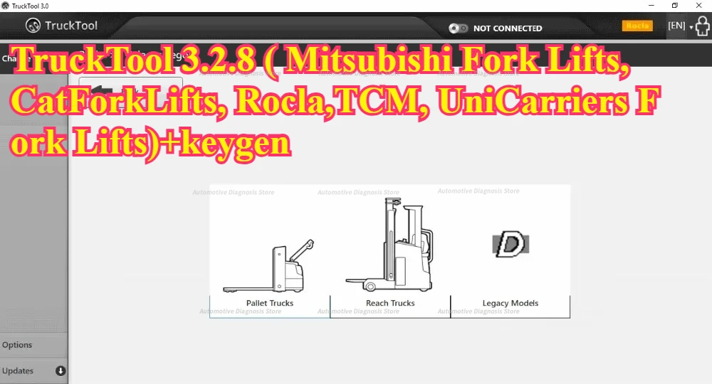 TruckTool 3.2.8 ( Mitsubishi Fork Lifts, CatForkLifts, Rocla,TCM, UniCarriers Fork Lifts)+keygen
