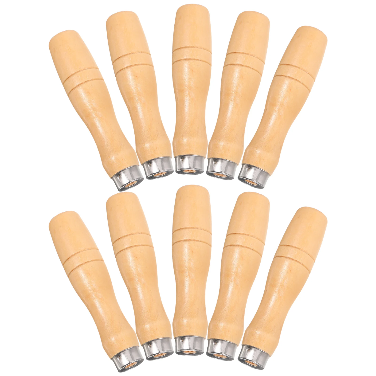 

10 Pcs Craft Tool Handle for File Wooden Screwdriver DIY Cuuting Bamboo Artwork