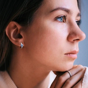 Wave Wanderers for Women, 925 Silberchark, Fit Original Pandora, Geschenk von Jewel DIY, Warm Sale, neu, 2024 10 Hauptverkäufe Pandora Ohrring - №2