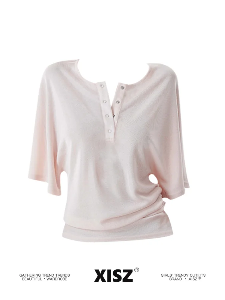 Women's Blue Shirts and Blouses Y2k Aesthetic Streetwear Vintage Korean 2000s Elegant Short Sleeve Square Collar Shirt Clothes