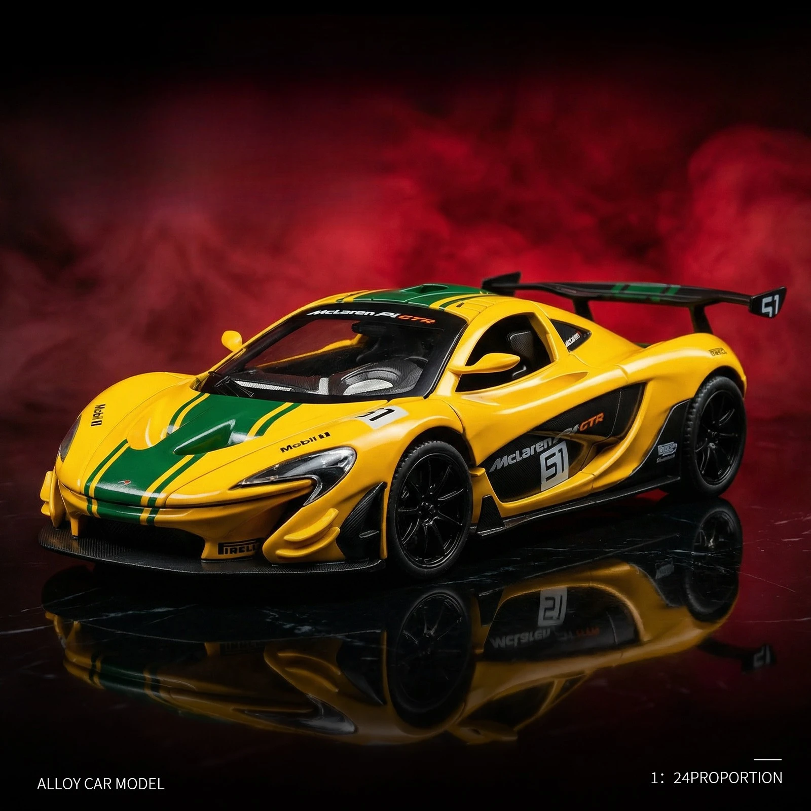 

1:24 P1 модель автомобиля из сплава, подарок, детская игрушка, литая под давлением модель автомобиля из сплава, Коллекционная модель