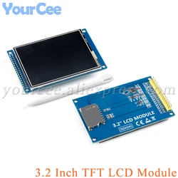 Écran Tactile LCD TFT de 3.2 Pouces et 3.2 Pouces, Technologie d'Affichage Colorée ILI9341, 240x320, 3.3V ~ 5V, Wild Parallèle 8 Bits/16 Bits