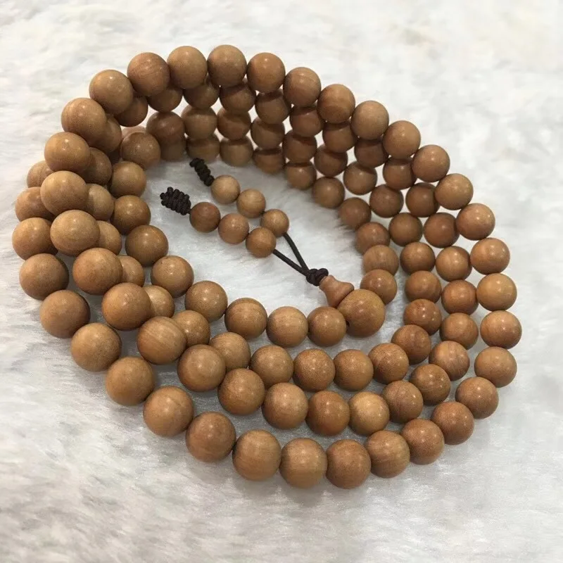 

Indian Old Mountain Sandalwood for Men, 108 Buddhist Prayer Beads Bracelet
