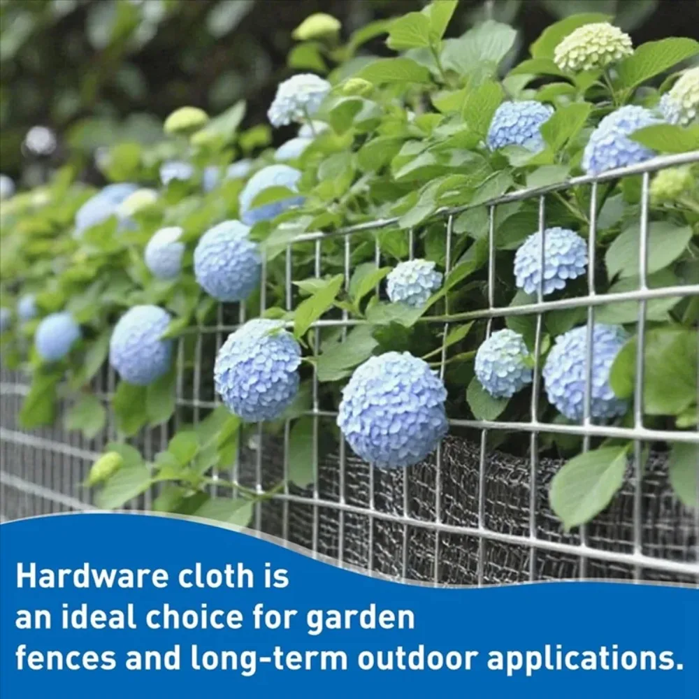 Welded Wire Garden Fence Border Galvanized Hardware Cloth-For Animal and Garden Protection