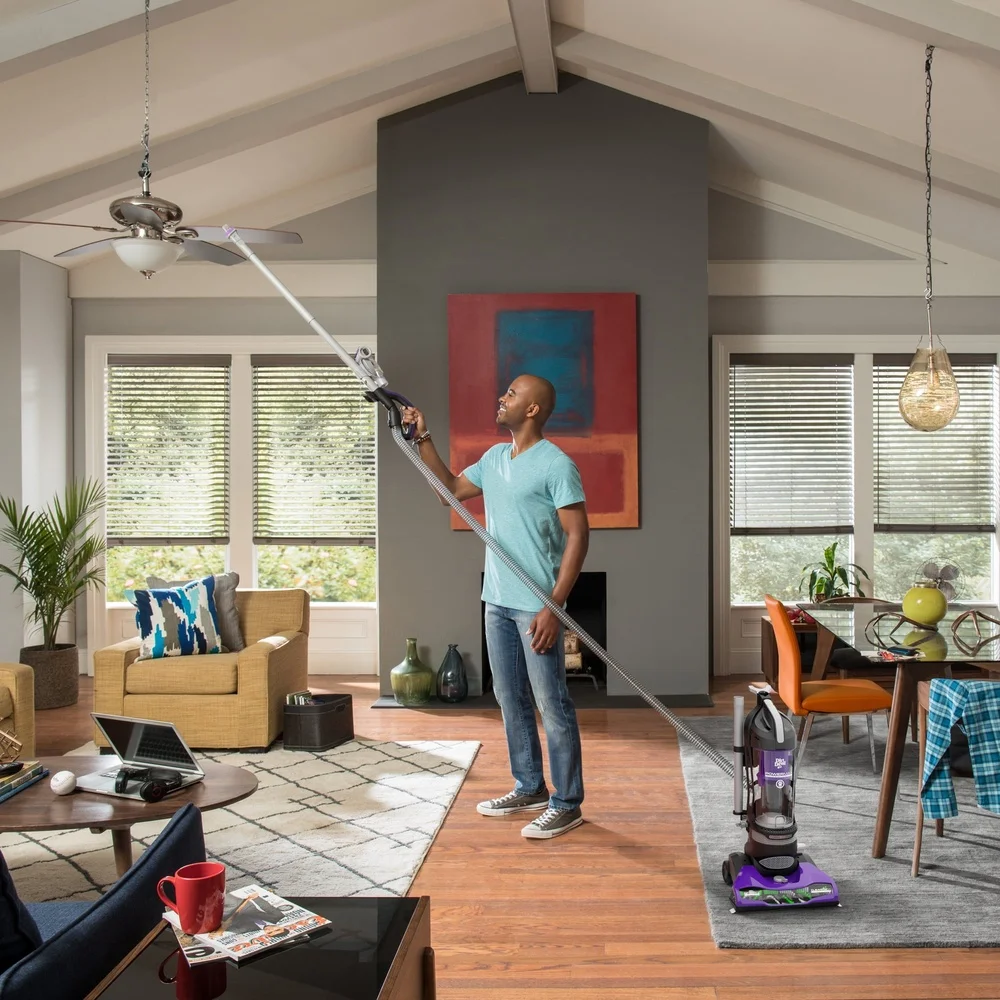 Power Max Rewind Pet Vacuum Cleaner No Loss Suction TurboClaw Tool Multi Floor Deep Clean 2in1 Dusting Brush Extension Wand