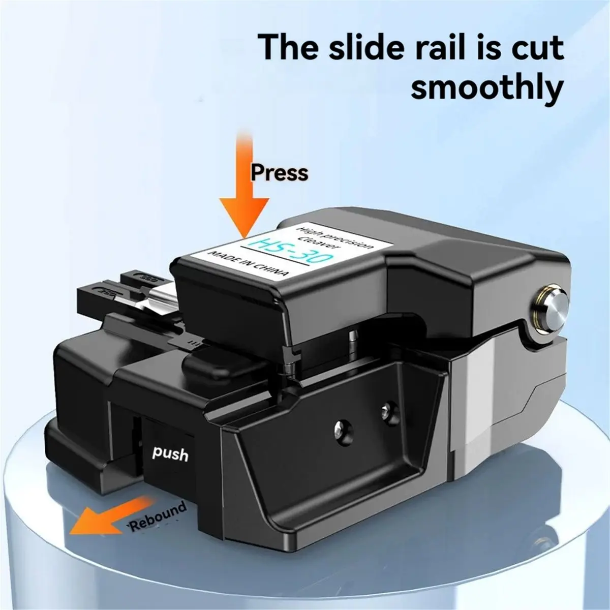 HS-30 Fiber Optic Cutter Cable Cutter Fiber Cleaver FiberOptic Cable Cutting Bare Fiber Pigtail Jumper Leather Wire