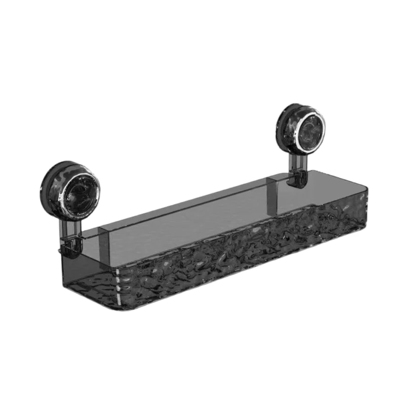

Rustproof Shower Storage Solution for Toiletries Wall Mounted Suction Cup Rack Space Saving Waterproof Bathroom Shelf