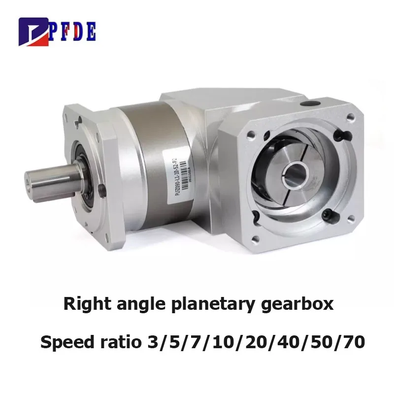 High Precision Straight Planetary Gearbox Low Speed and High Torque 90 Degree Angle GearBox for 80st Servo Motor