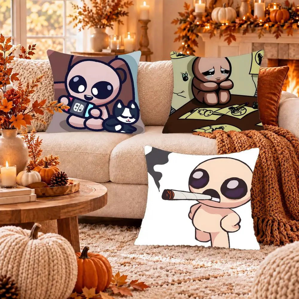 Game The B-binding of Isaac Cushion Cover Soft Plush Cushion Case Throw Pillowcase Cozy Home Sofa Bed Living Room Decor