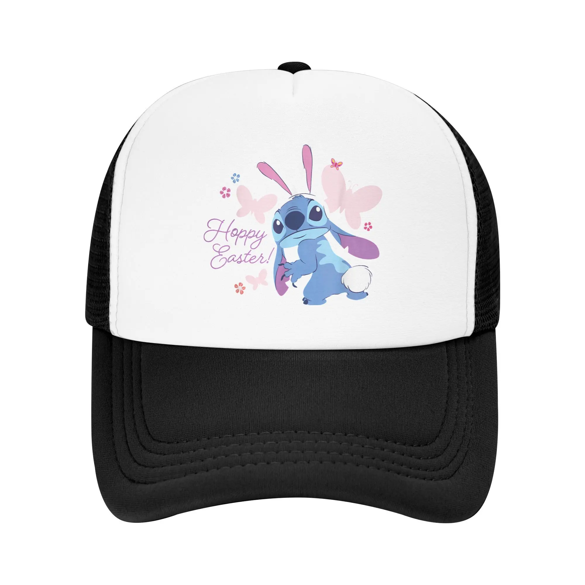 Stitch Hoppy conejito de Pascua y mariposas gorra de béisbol tenis Skate sombreros para el sol verano alta calidad hombres mujeres gorras de béisbol