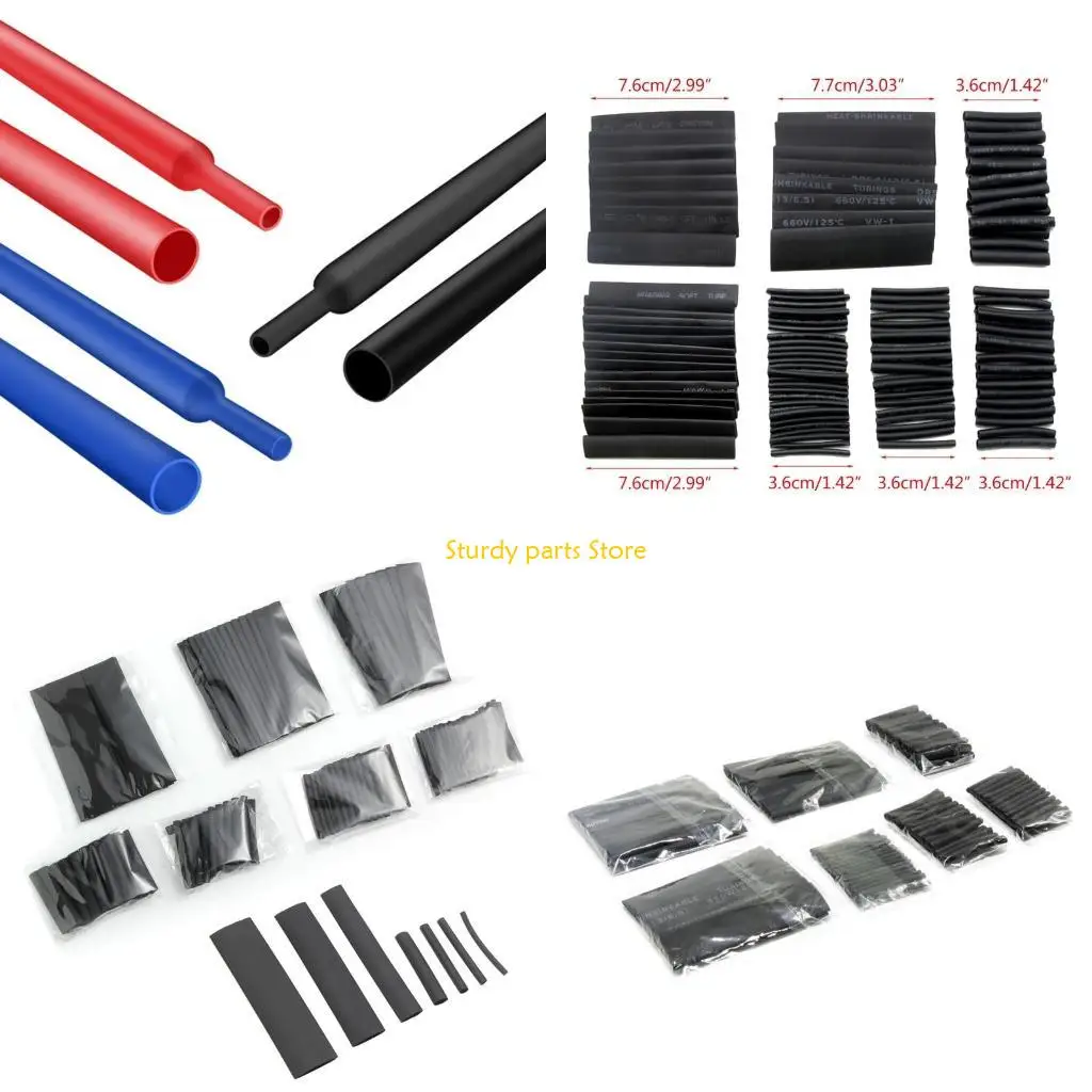 97QC 127xHeat يتقلص أنبوب عدة سلك يتقلص التفاف لإصلاح الأسلاك لحام أسلاك السيارات