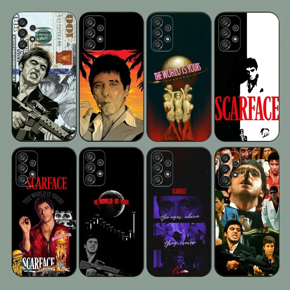 

S-Scarface 1983 Film Phone Case For Samsung Galaxy A20,A21s,A22,A31,A32,A52,A53,A72,73,A80,A91 Soft Black Cover