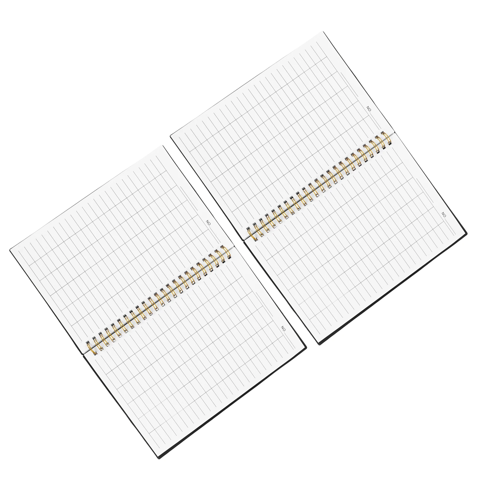 2 قطعة كتاب مخطط الميزانية صفحات مسطرة أفقية سلك مزدوج ملزمة نفقات دفتر الأستاذ للمنزل الأعمال المحاسبة المال #1