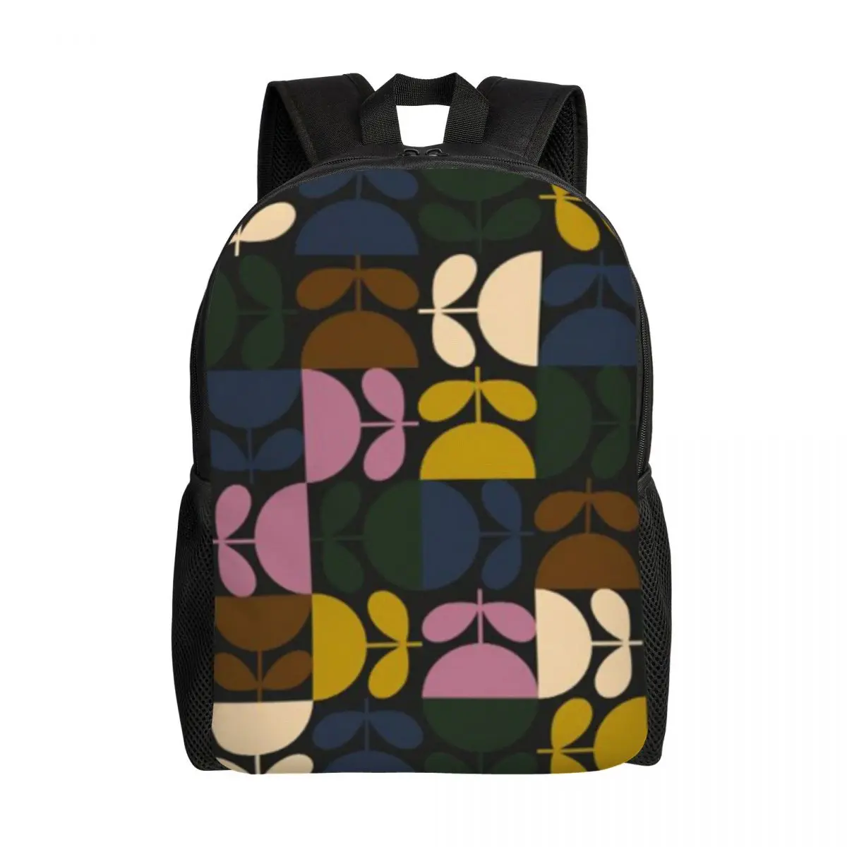 Personalized Orla Kiely Multi Stem Backpacks Women Men Basic Bookbag for School College Scandinavian Mid Century Modern Bags