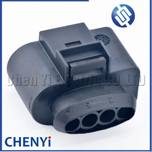 Imagen 2 del producto 1 Uds. Conector impermeable automotriz hembra de 4 pines bobina de encendido enchufe de arnés de cables 4B 0973724   4B0 973 724 Con Pasadores Para VW Audi