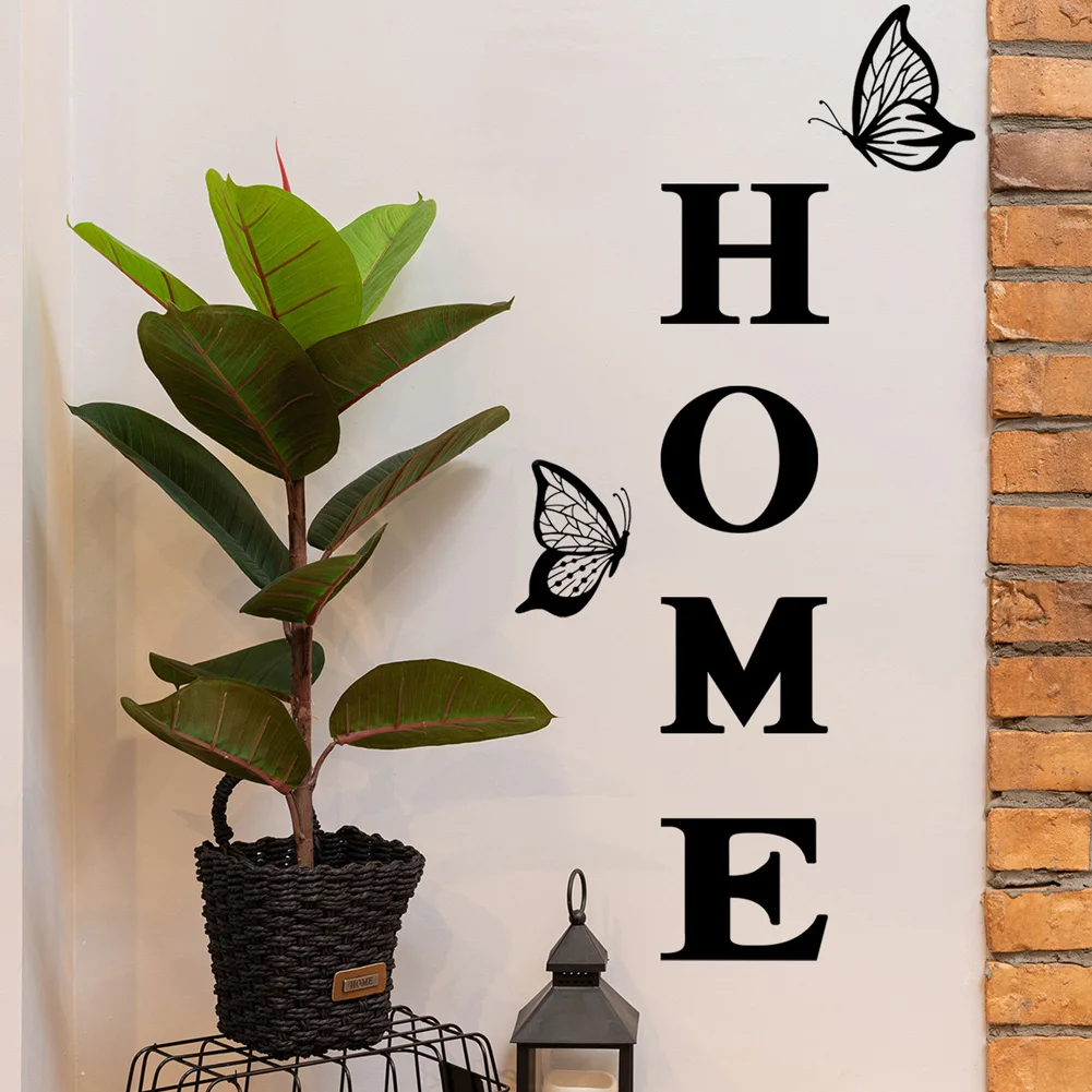 HOME Butterfly Wall Sticker Living Room Entrance Sofa Background Decoration Mural Art Pattern Home Decor Self Adhesive Wallpaper