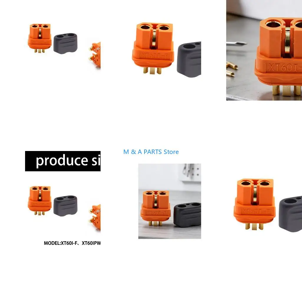 U1JF Connector Pin Plug XT60I Female XT60IPW Male for Lipo Battery Chargers Controller Motor Parts Flame Resistant Connector