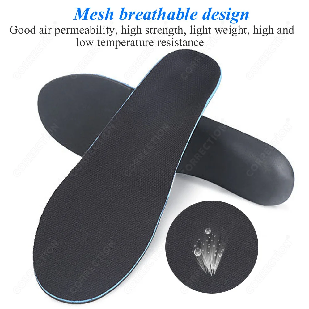 CORRECTION Orthopedic Insoles hard Arch Support For Flat Feet Women Men Heel pad Relief Plantar Fasciitis Orthotic Shoes Sole