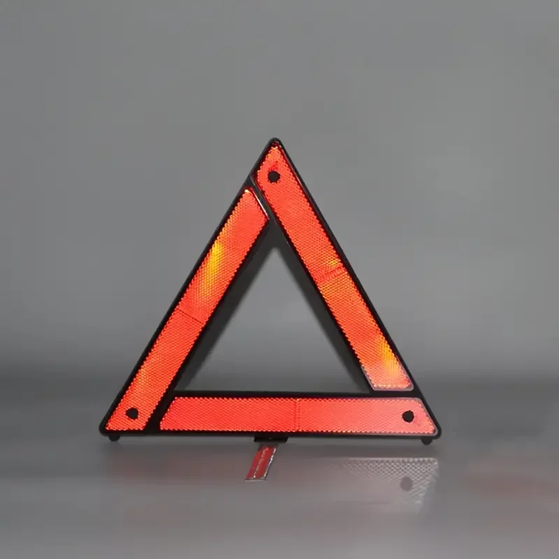Car Tripod Folded Stop Sign Reflector Car Emergency Breakdown Warning Tool Triangle Red Reflective Safety Hazard Car Accessories