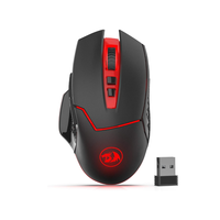 Redragon M690-1 2.4Ghz Wireless Gaming Mouse with DPI Shifting 2 Side Buttons 2400 DPI Ergonomic Design 8 Buttons-Black Mice