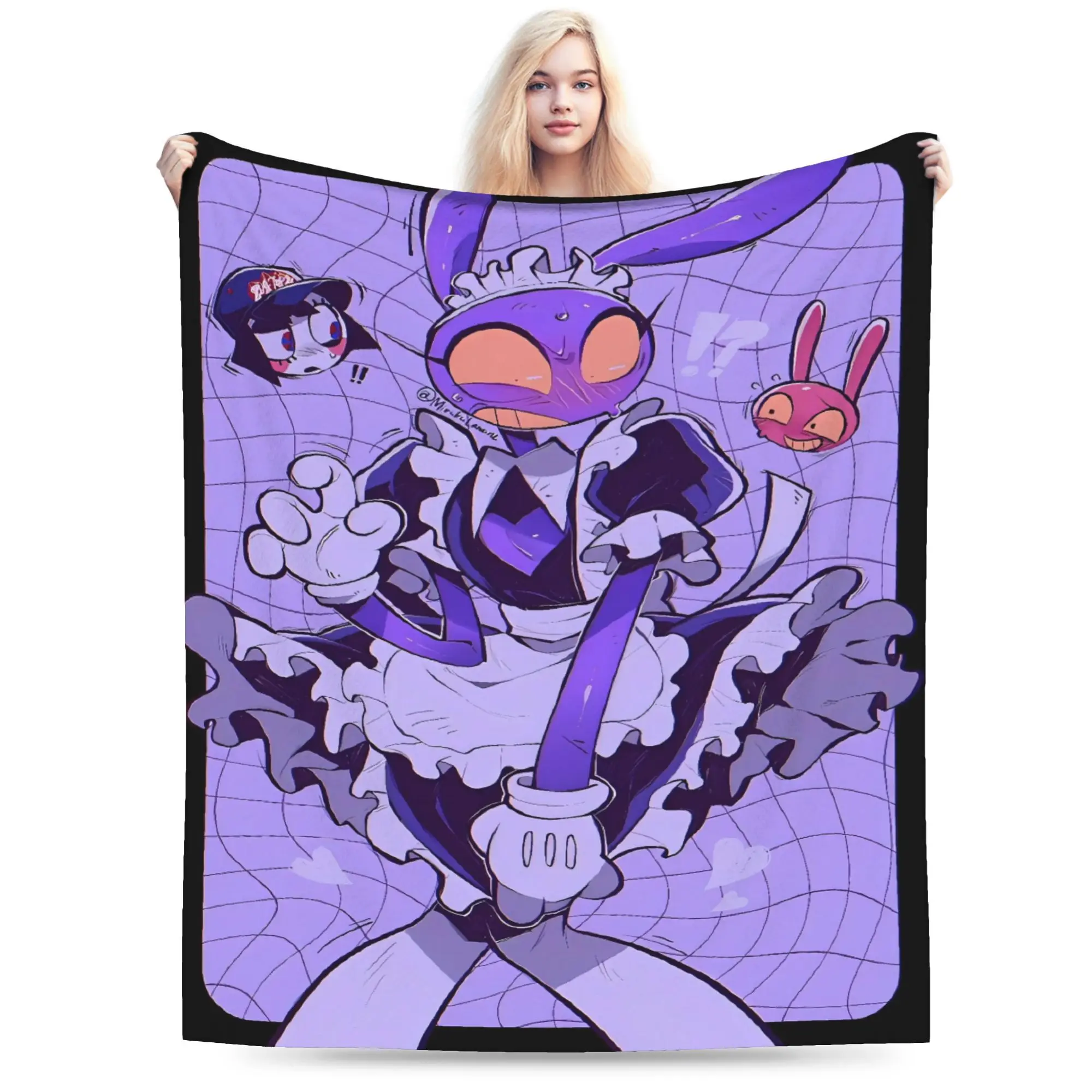 أنيمي المذهلة السيرك الرقمي الدافئة بطانية ناعمة طائرة السفر أفخم رمي بطانية الأزياء الأريكة الفانيلا أريكة غطاء سرير