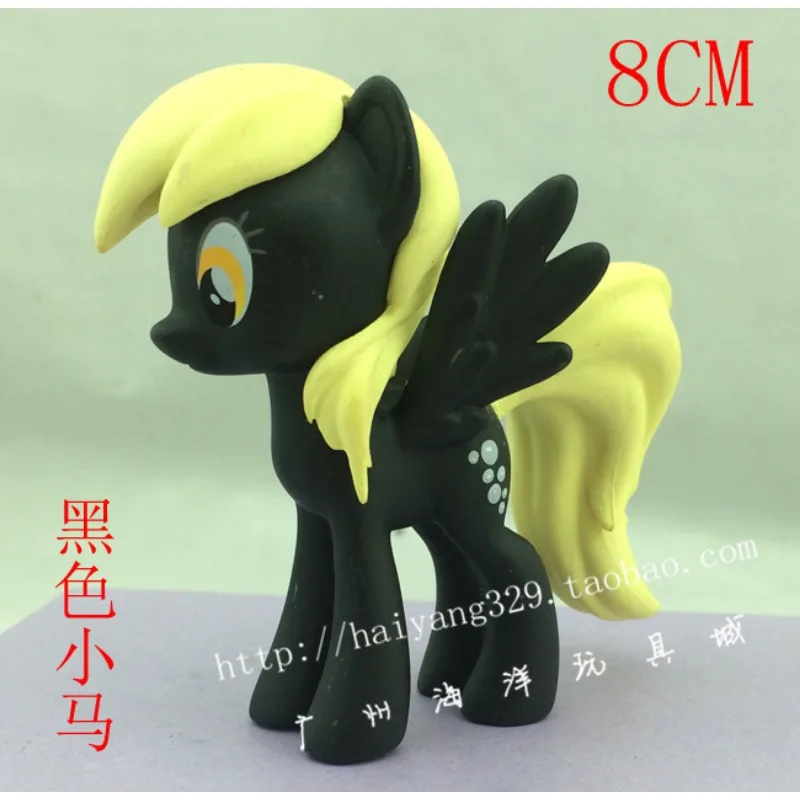 Hasbro-figuras de acción de My Little Pony para niños, muñecos negros geniales, luminosos, edición rara, regalo de Halloween