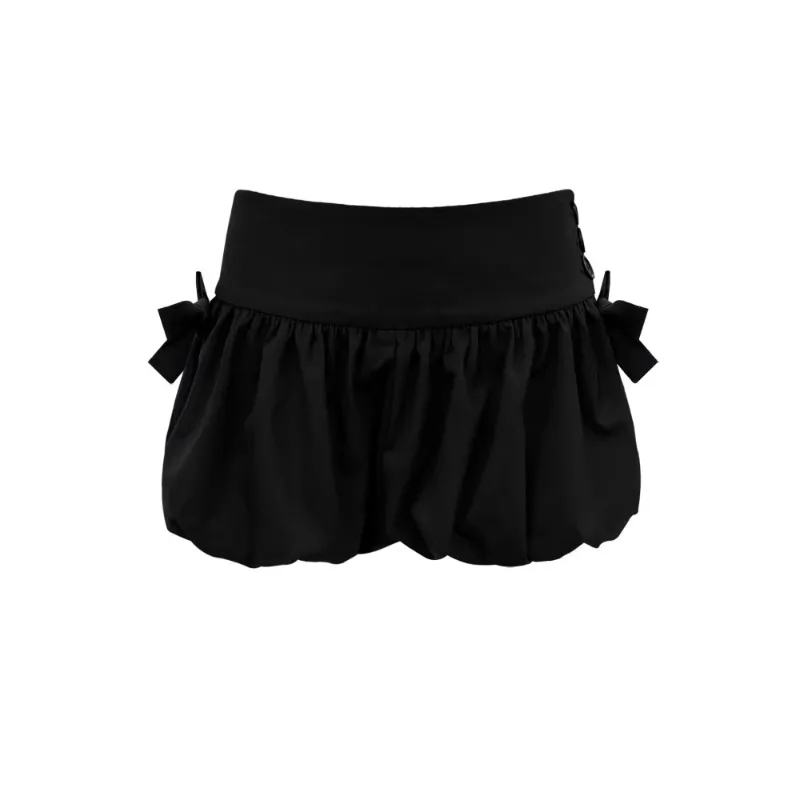 NOVEDAD DE VERANO 2021, pantalones cortos negros plisados con empalme de lazo de calle para mujer + camiseta Sexy sin tirantes de manga corta, traje de dos piezas
