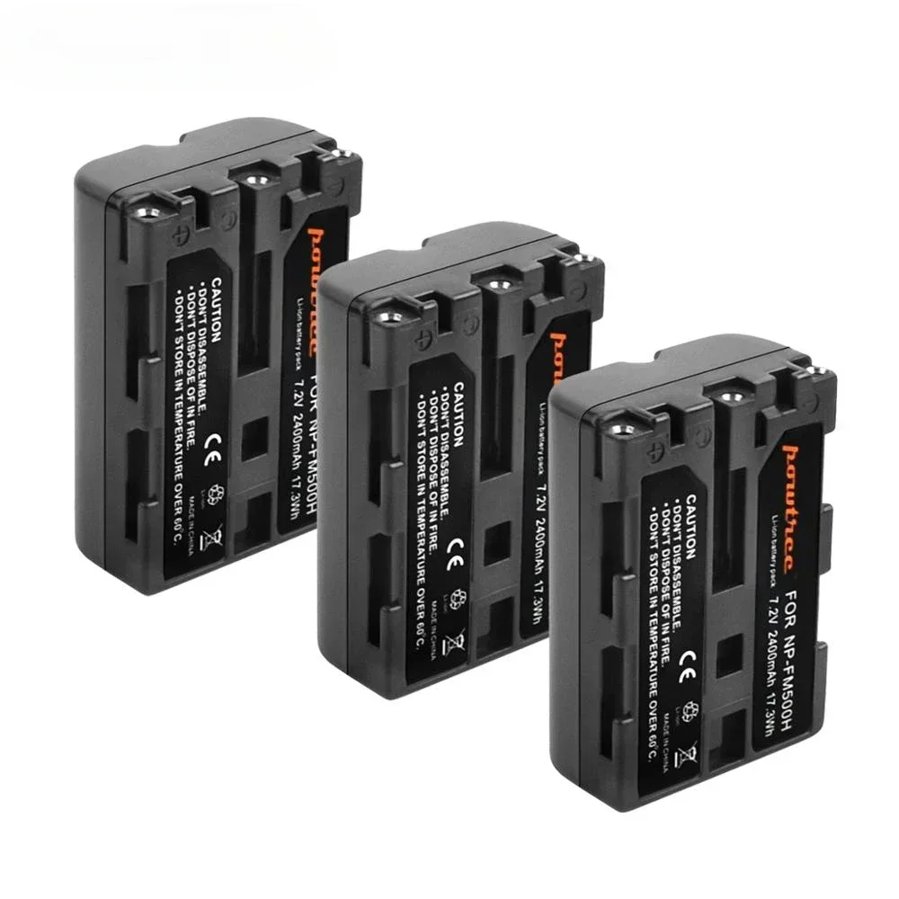 WE 2400mAh NP-FM500H NP FM500H NPFM500H Camera Battery For Sony A57 A58 A65 A77 A99 A550 A560 A580 Battery L50