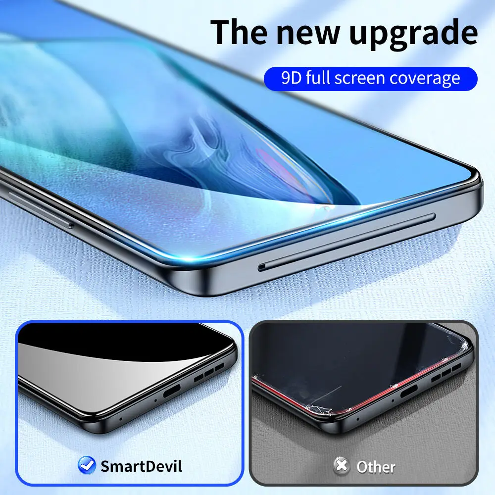 SmartDevil Screen Protector for VIVO IQOO 12 Full Screen Coverage Tempered Glass Film Clear Anti-fingerprint