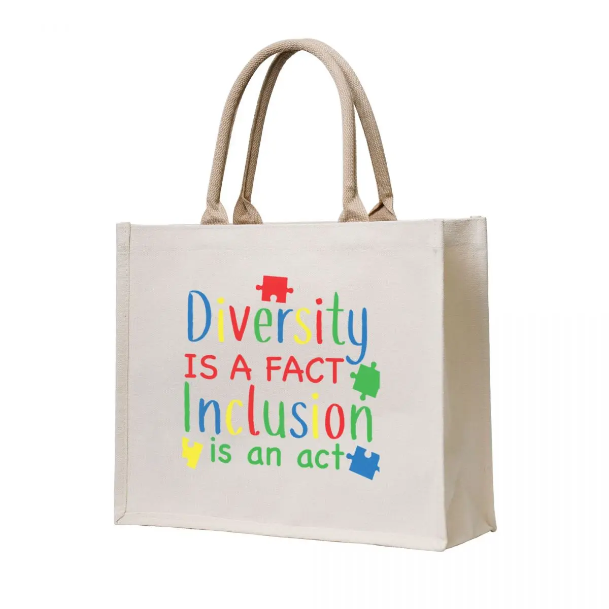 

Autism, Diversity Is A Fact, Inclusion Is An Act So Please Do Come And Join Me Tote Bag bags for women Canvas bag Lady bags