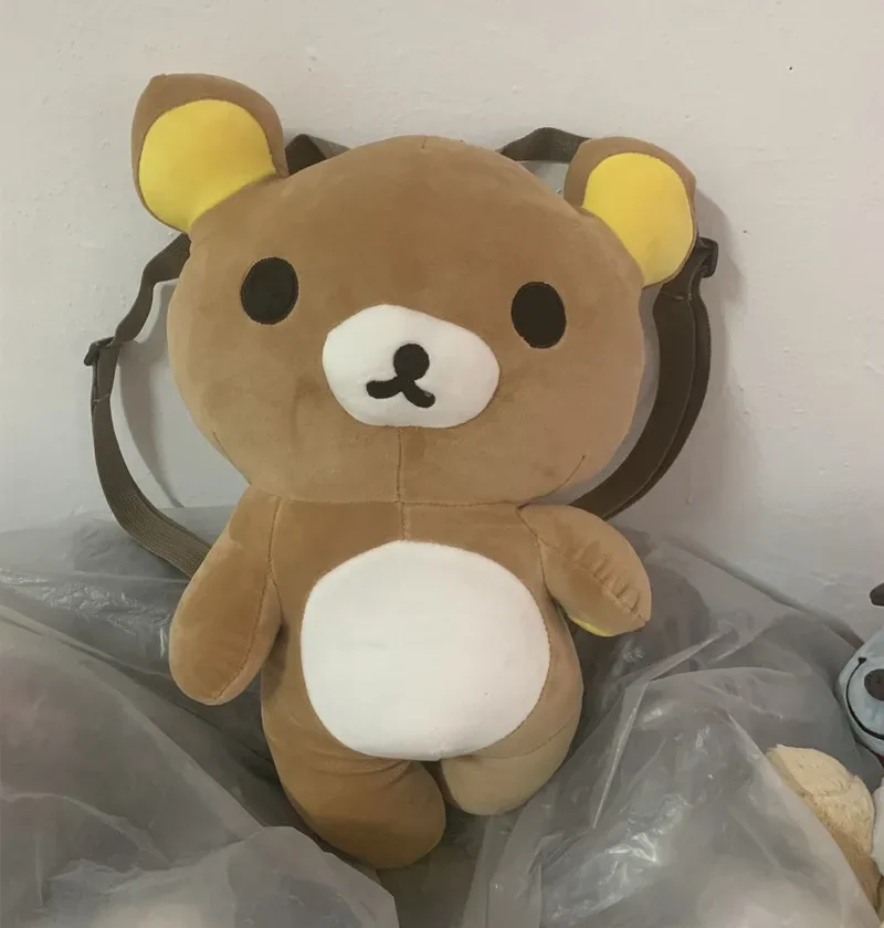 Rilakkuma plecak pluszowa torba Anime Bear Boby Kawaii śliczne torby dla kobiet dziewcząt plecak dla dzieci