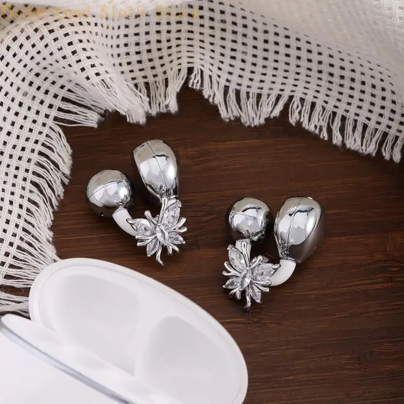 Schimmernder Kopfhörer-Schmuck mit Schmetterlingsmuster, universelle Kompatibilität mit Accessoires für den täglichen Gebrauch,