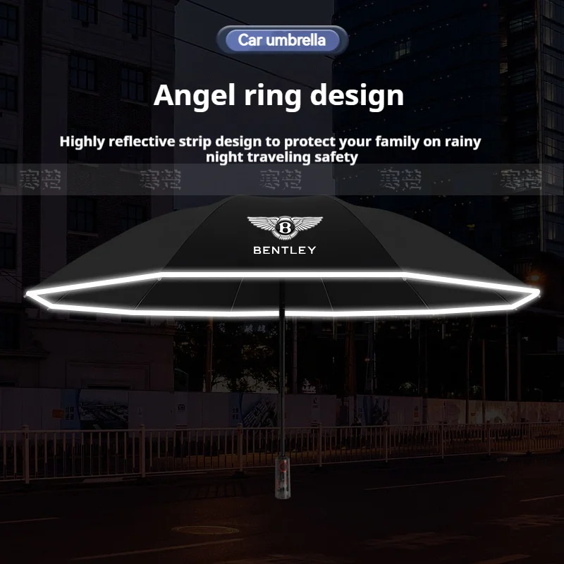 Car Fully Automatic Reflective Sun Umbrella Folding Sunshade Bentley Continental GT MULLINER Bentayga Flying Hurtling Spurlogo