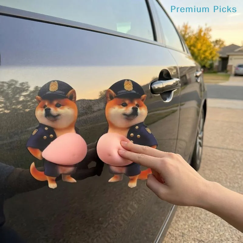 portable3D Soft Belly Dog Cat Stickers Cute Animal Mobile Phone Decoration Soft Belly Design for DIY Gift Bag Scrapbook School