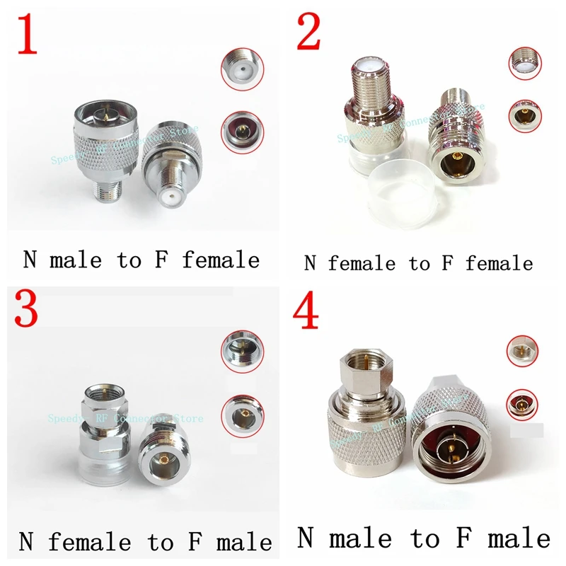 L16 n para f tv macho fêmea conector reto adaptador l16 n macho fêmea para f tv macho fêmea conversor coaxial imperial latão cobre