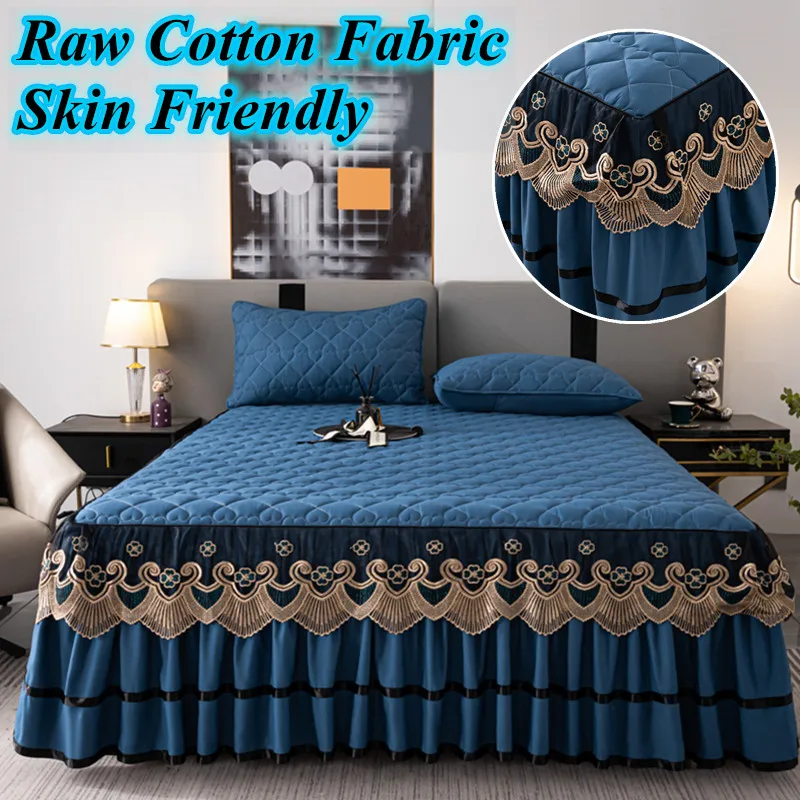 

Thicken Bed Sheet Skirt for Single/Queen/King Size Bed юбка для кровати Lace Bed Skirt 180x200cm Bed Cover(pillowcase need order