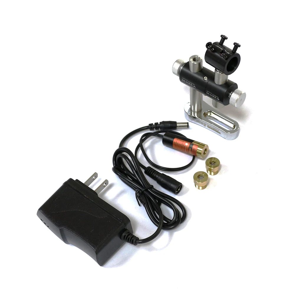 Red Laser Diode Module 13x42mm 650nm 100mw with AC Adapter & 3-Axis Holder