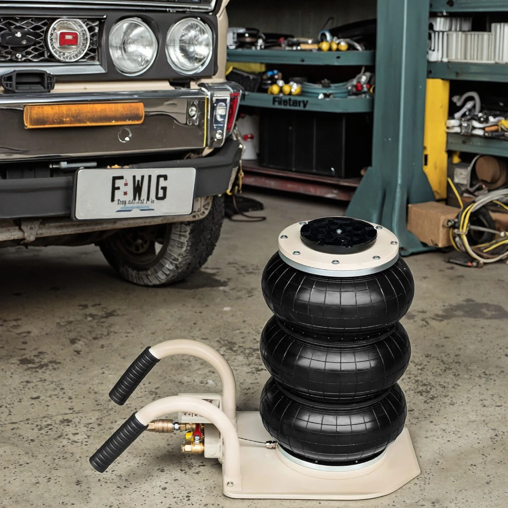 

Factory Hot Sale 3 Ton Pneumatic Car Air Jack Triple Bag Steel Material Direct Factory Supply