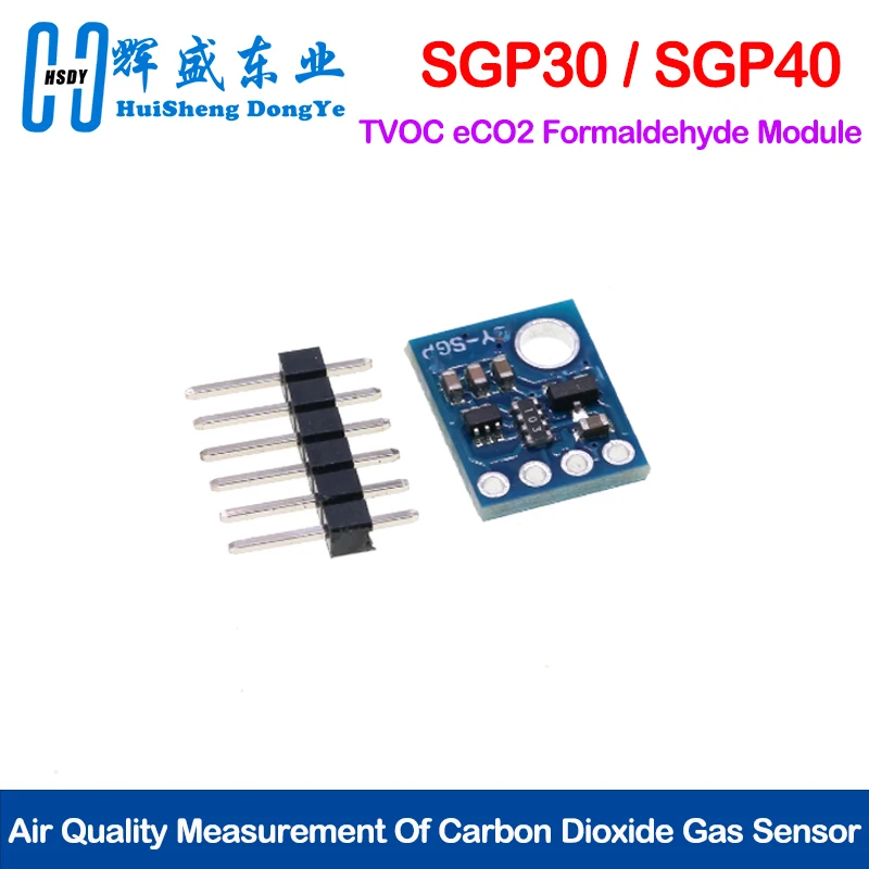 GY- SGP30 SGP40 Air Quality Measurement Of Carbon Dioxide Gas Sensor TVOC eCO2 Formaldehyde Module