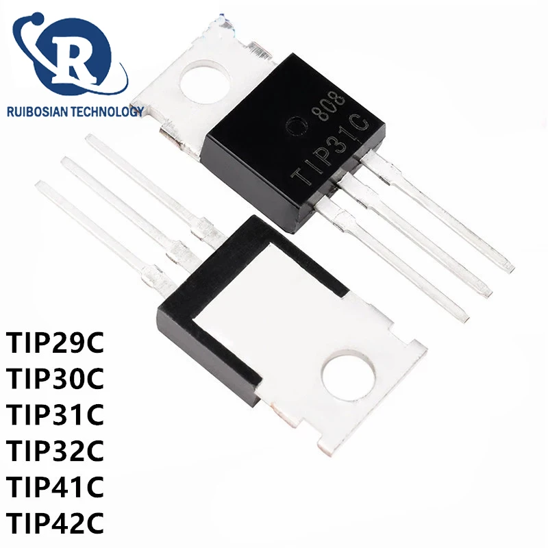 10PCS TIP31C TIP32C TIP41C TIP42C TIP31 TIP32 TIP41 TIP42 TIP29C TIP30C TIP29 TIP30 TO-220 Transistor