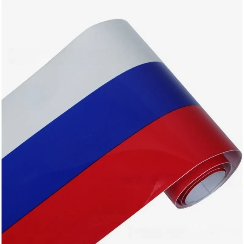 

1MX15CM Pesonalized Car Sticker ThreeColored for Germany Italy French Russia National Flag Sticker Styling Stickers 1PCS