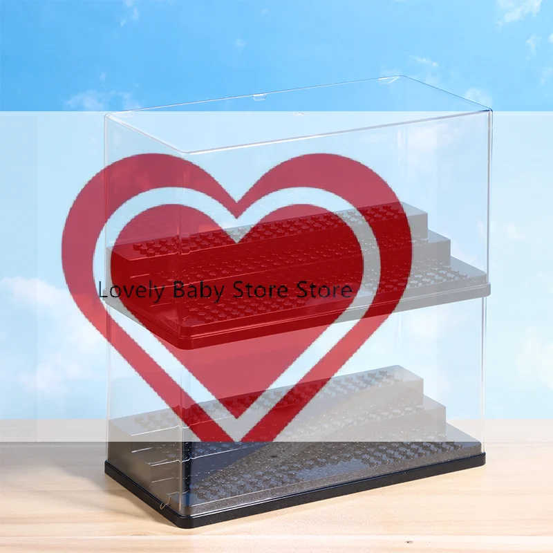 【BS】2/1Pcs Acrylic Minifigures Display Case Stackable And Dustproof Building Block Display Box For Action Figure Toys Storage